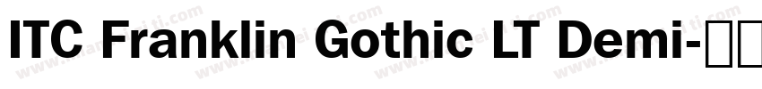 ITC Franklin Gothic LT Demi字体转换